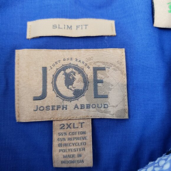 JOE Joseph Abboud Mens Slim Fit Button Down Shirt Short Sleeve  2XLT Tall  /A142 - Picture 7 of 10